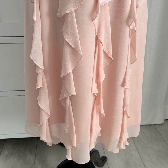 BCBGMaxAzria 100% Silk Dress Antique Blush - Picture 2 of 12